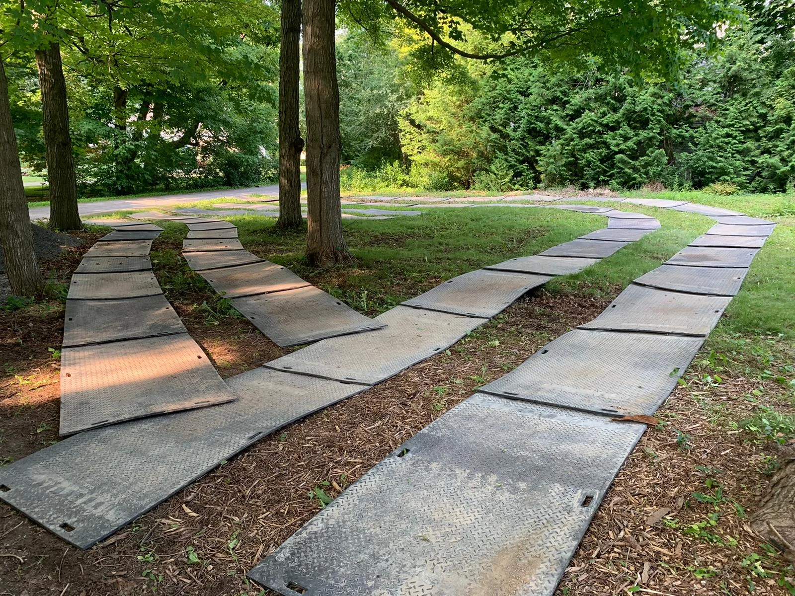 Trak Mat temporary access in woodland